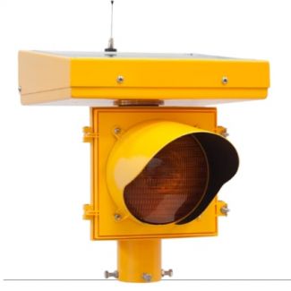 AC/Single Solar Pedestrian-Activated Crosswalk Beacon 1400 Series