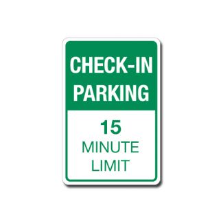 Check-In Parking - 15 Minute Limit