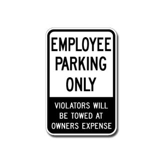 IS-16 Employee Parking Only, Violators Will Be Towed at Owners Expense