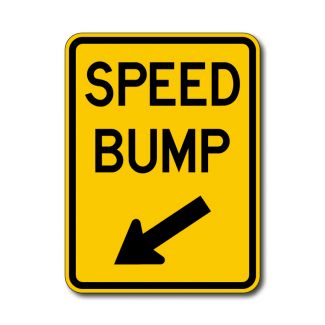 IS-38 Speed Bump Sign