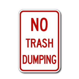 No Trash Dumping