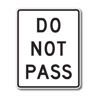R4-1 Do Not Pass