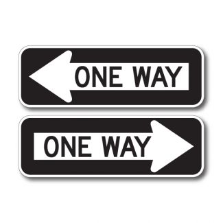 R6-1 One Way Left/Right