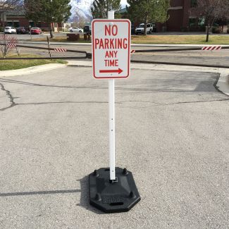Rigid Portable Sign Post System