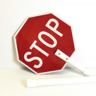 Reflective Stop Slow Flagger Paddles